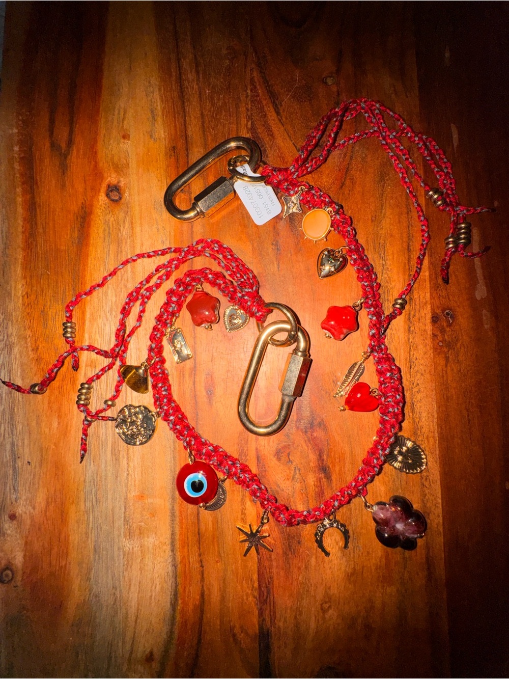 Free People Friendship Bag Swag Braided Charms Red/Gold NWT Sold Out